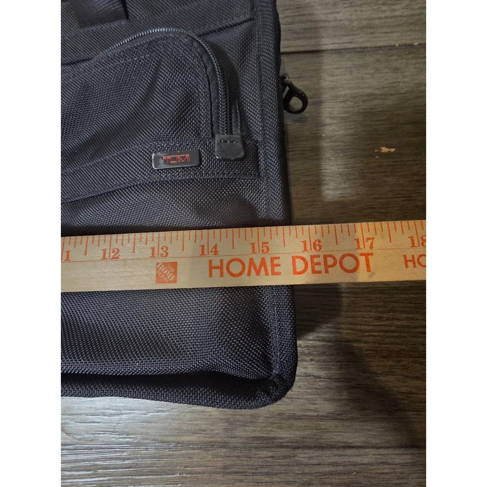 Tumi T-Pass Black Ballistic Nylon Laptop Briefcase Bag 26145D4